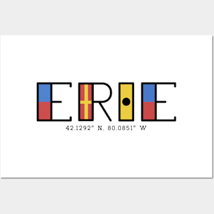 Erie Flag Font Posters and Art